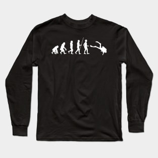 Evolution of man funny SCUBA dive gift Long Sleeve T-Shirt